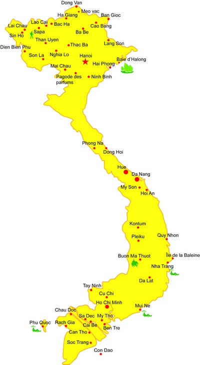Infos sur les villes du Vietnam